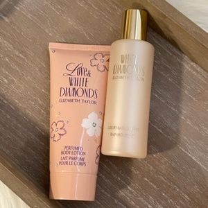 White Diamonds by Elizabeth Taylor Body Lotion and Bath Bubbles